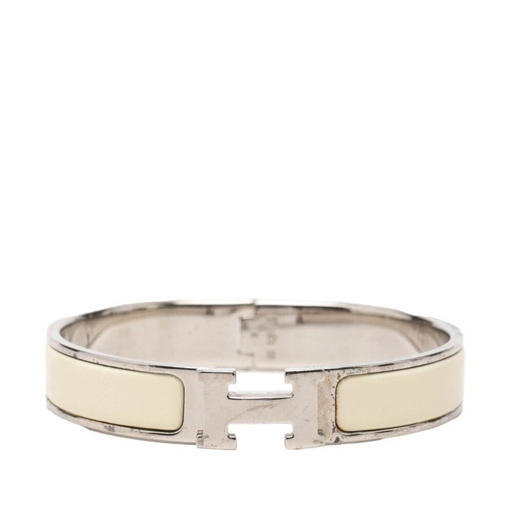 Hermes Clic H PM Bracelet Silver Off-White